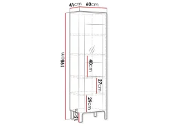Aggarwal Vitriinikaappi 60 cm