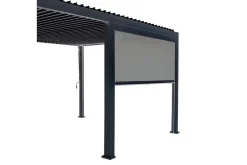Alasvedettävä paviljongin seinä Mirador 3m Harmaa