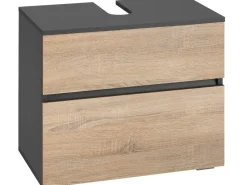 Allaskaappi Gaddesden 60x35 cm Antrasiitti/Luonnonväri