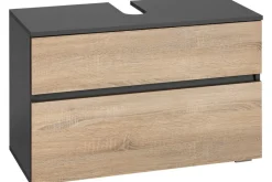 Allaskaappi Gaddesden 80x35 cm Antrasiitti/Valkoinen