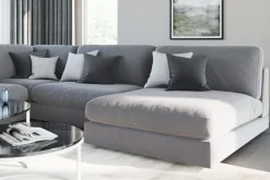 Andrarum Arken 1-istuttava Keskimoduuli Sametilla 70 cm leveä Vaaleanharmaa