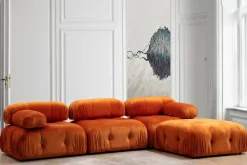 Andrarum Belgin Kupliva Divaanisohva 3-istuttava 288 cm Oranssi