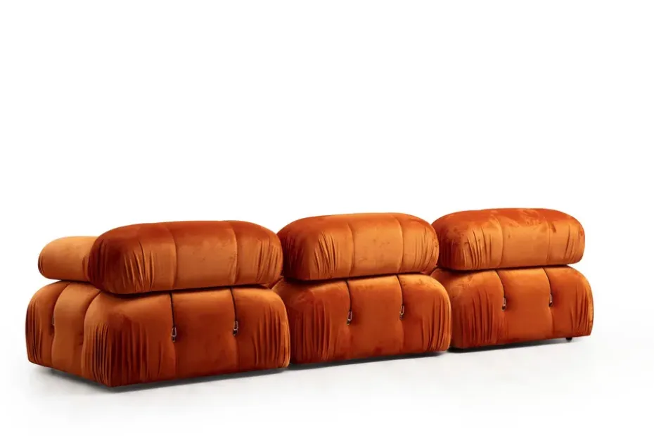 Andrarum Belgin Kupliva Divaanisohva 3-istuttava 288 cm Oranssi