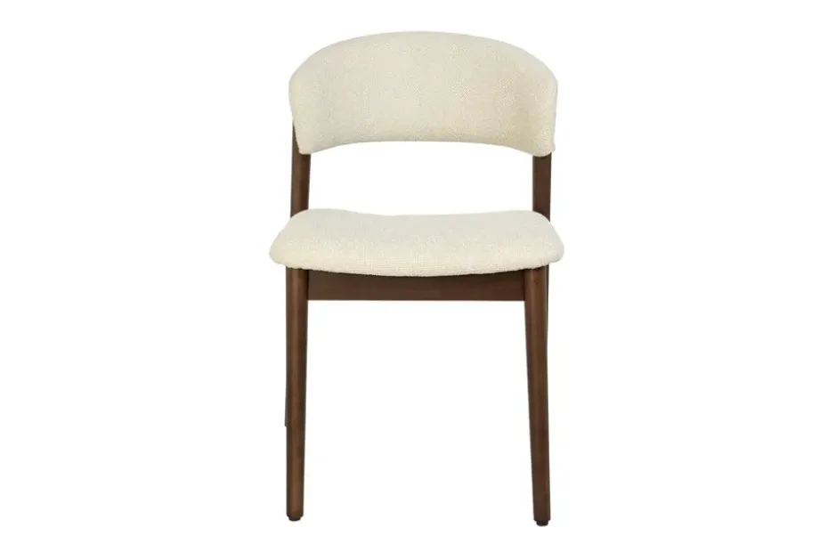Andrarum Nala Ruokatuoli Puuta Kangasistuimella Pähkinä/Beige