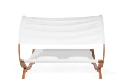 Aurinkosänky Teramo 205x225 cm Valkoinen
