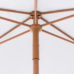 Aurinkovarjo ulos 258 cm Murasa valkoinen/ruskea