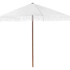 Aurinkovarjo ulos 258 cm Murasa valkoinen/ruskea