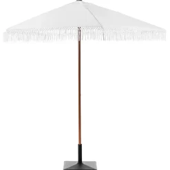Aurinkovarjo ulos 258 cm Murasa valkoinen/ruskea