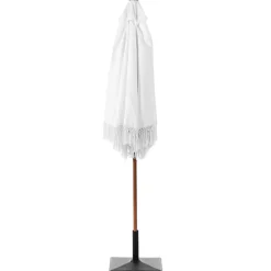 Aurinkovarjo ulos 258 cm Murasa valkoinen/ruskea