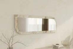 Ayana Seinään kiinnitettävä Peili 40 cm Beige