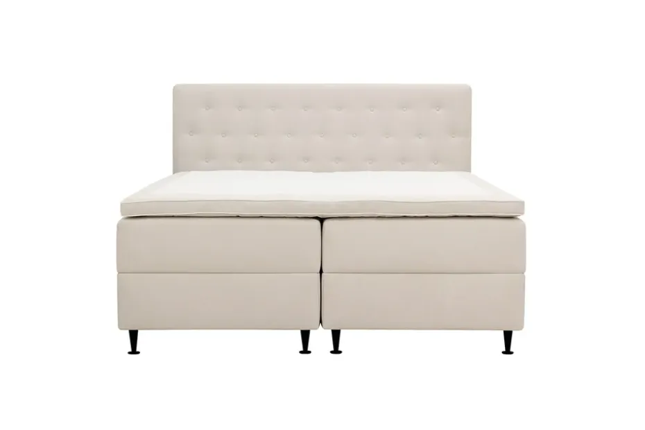 Bedly Hilton Plus Täydellinen sänkypaketti säilytystilalla 180x200 cm Vaalea beige