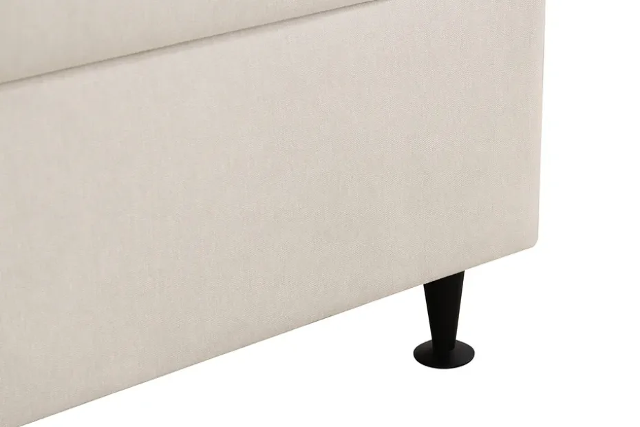 Bedly Hilton Plus Täydellinen sänkypaketti säilytystilalla 180x200 cm Vaalea beige