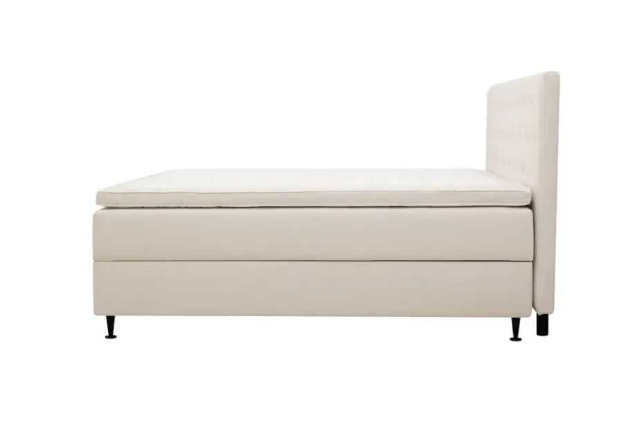 Bedly Hilton Plus Täydellinen sänkypaketti säilytystilalla 180x200 cm Vaalea beige