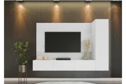 Bernice Tv-Kaappi 220x38 cm Beige