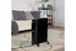 Black+Decker Öljytäytteinen lämmitin Black+Decker Digitaalinen Musta Musta