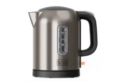 Black+Decker Vedenkeitin Black+Decker 2200W 1L Harjattu teräs Hopea