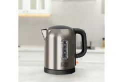 Black+Decker Vedenkeitin Black+Decker 2200W 1L Harjattu teräs Hopea