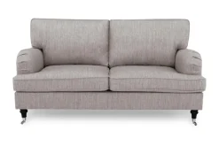 Bloomington Howard Classic 2-istuttava Kangassohva Beige / Harmaa