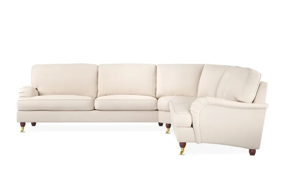Bloomington Howard Lyx 6-istuttava Vasenkätinen L-muotoinen Kulmasohva Manchester Beige
