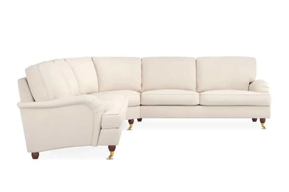 Bloomington Howard Lyx 6-istuttava Vasenkätinen L-muotoinen Kulmasohva Manchester Beige