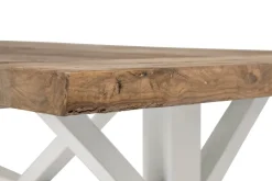 Bloomington Ruokapöytä Yorkshire Vintage 200 cm Jatkettava Vintage Luonnonväri/Valkoinen