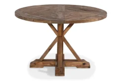 Bloomington Ruokapöytä Yorkshire Vintage 120 cm Pyöreä Ruskea