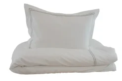 Borås Cotton Pussilakanasetti Lux 220x230 cm Beige Valkoinen/Beige