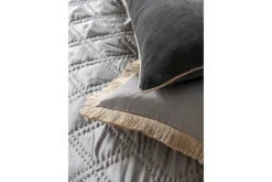 Borås Cotton Tyynynpäällinen Maresca 30x120 cm Beige/Sametti Borås Cotton