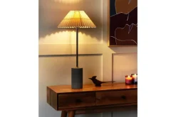 Bosleba Pöytävalaisin 68 cm E27 Beige/Valkoinen