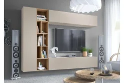 Bulet TV-huonekalusetti 224x33 cm Beige