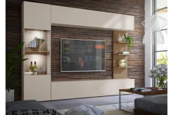 Bunda TV-huonekalusetti 250x30 cm Beige