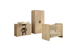Byrå med skötbord Baby Säng Garderob Jaxx Sam Jaxx oak