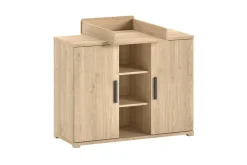 Byrå med skötbord Baby Säng Garderob Jaxx Sam Jaxx oak