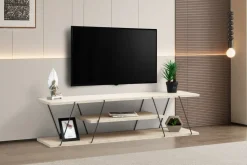 Canaz Tv-taso 120 cm Musta/Marmori