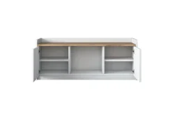 Caraway kenkäpenkki 120x45 cm valkoinen/ruskea Hanah Home