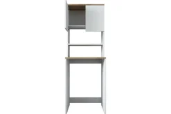 Caronti Kylpyhuoneen kaappi 65x183,6 cm Valkoinen/Ruskea Hanah Home