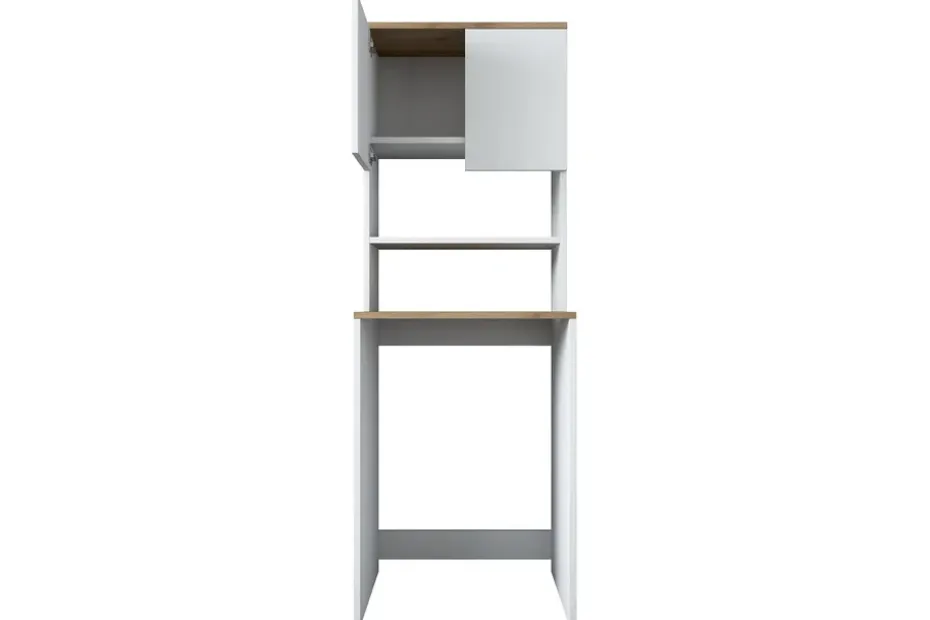 Caronti Kylpyhuoneen kaappi 65x183,6 cm Valkoinen/Ruskea Hanah Home