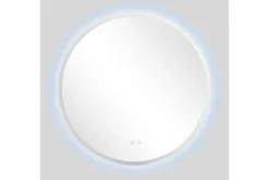 Clas Pyöreä Kylpyhuoneen Peili LED-valaistuksella 120 cm Anti-Fog ja Touch-ohjaus