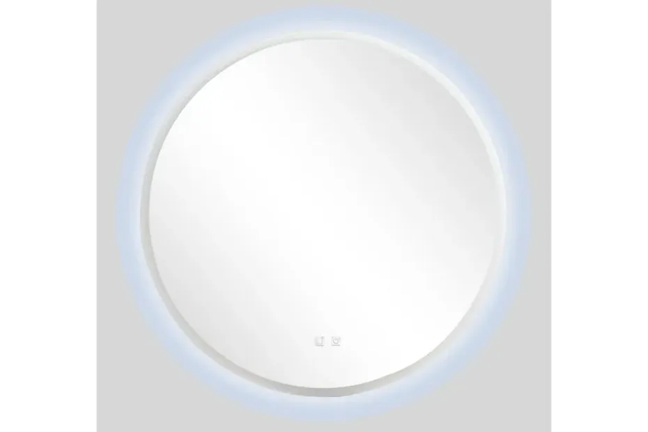 Clas Pyöreä Kylpyhuoneen Peili LED-valaistuksella 120 cm Anti-Fog ja Touch-ohjaus