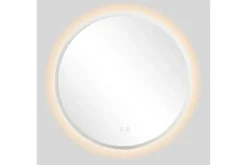 Clas Pyöreä Kylpyhuoneen Peili LED-valaistuksella 120 cm Anti-Fog ja Touch-ohjaus