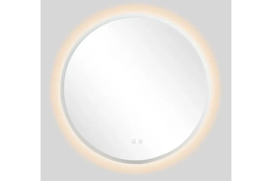 Clas Pyöreä Kylpyhuoneen Peili LED-valaistuksella 120 cm Anti-Fog ja Touch-ohjaus