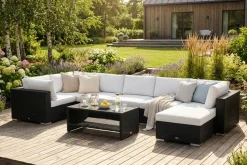 Comfort Garden Bahamas Divaanimoduuli – Ulko Loungetaso 75x75 cm Sohville Musta