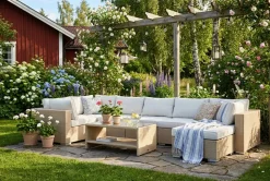 Comfort Garden Bahamas Kulmamoduuli Ulkokäyttöön Polyrottinkia Hiekka