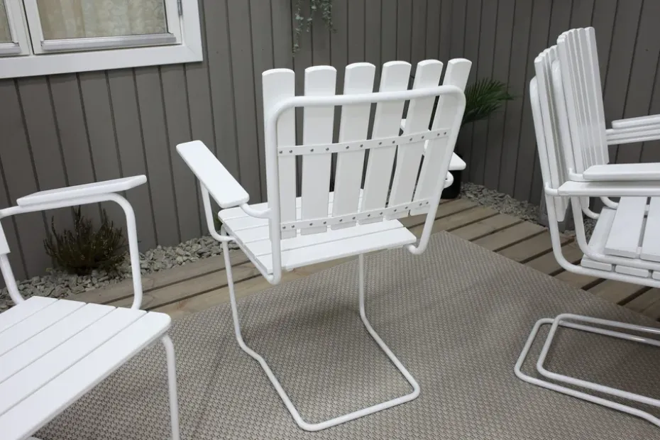 Comfort Garden Nojatuoli Vaxholm Valkoinen KWA