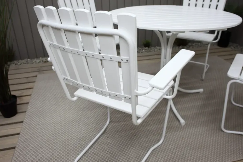 Comfort Garden Nojatuoli Vaxholm Valkoinen KWA