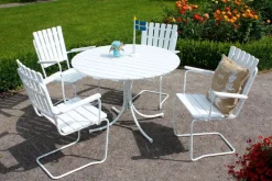 Comfort Garden Nojatuoli Vaxholm Valkoinen KWA