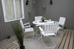 Comfort Garden Nojatuoli Vaxholm Valkoinen KWA
