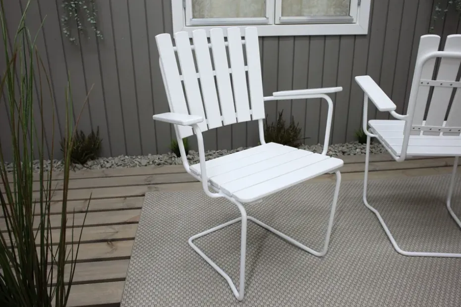 Comfort Garden Nojatuoli Vaxholm Valkoinen KWA