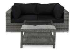 Comfort Garden Oleskeluryhmä Bahamas 2:n ist Pöytä 75x75 Harmaa