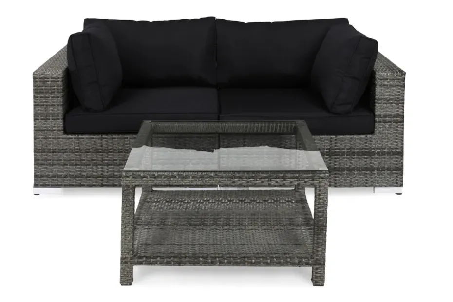 Comfort Garden Oleskeluryhmä Bahamas 2:n ist Pöytä 75x75 Harmaa